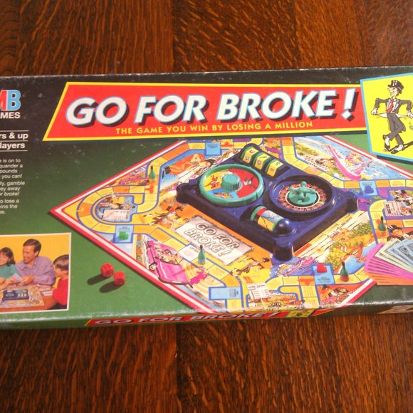 Go for Broke Board Game MB Games Vintage 1993 Family Kid's Stock Market Losing $ - Picture 15 of 16